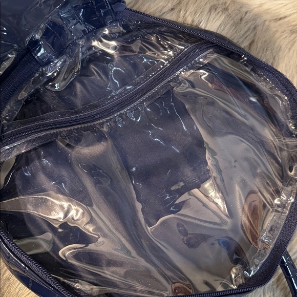 Vintage Givenchy Elegant Navy Blue Croc-Embossed Makeup Bag - Picture 5 of 9